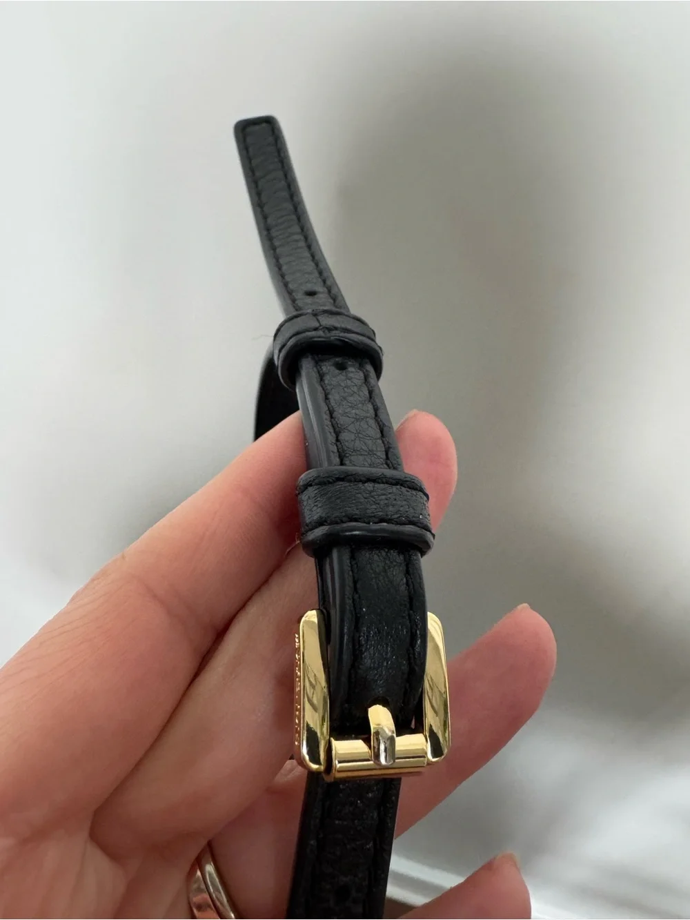 Michael Kors Black Crossbody Bag with Gold MK Accent